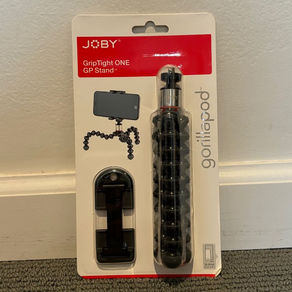 NWT JOBY GripTight ONE GP, Universal Phone Holder, Black